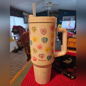 BRAND NEW! 💜 Sweethearts 40z Stainless Steel Insulated Tumbler With Handle